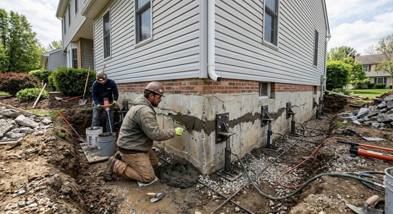 Basement Foundation Repair in Fowlerville, MI