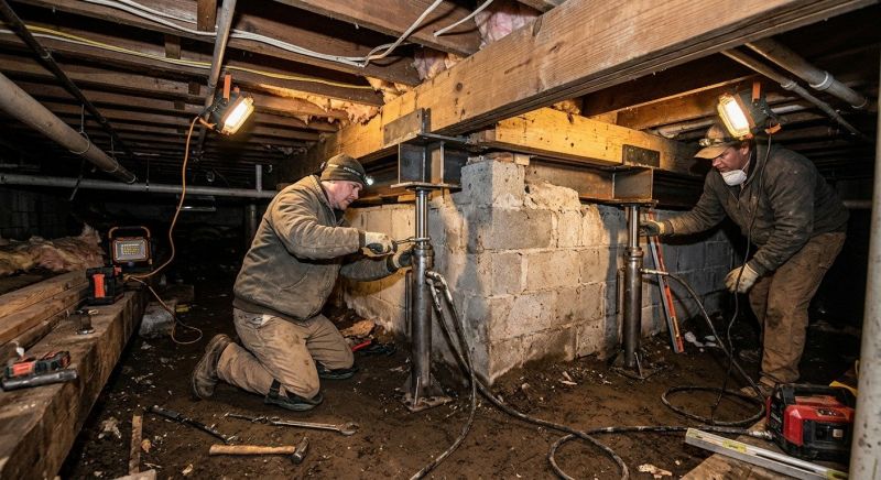 Basement Foundation Repair in Howell, MI