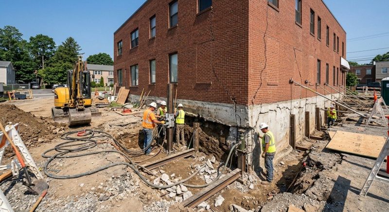 Building Foundation Repair in Fowlerville, MI