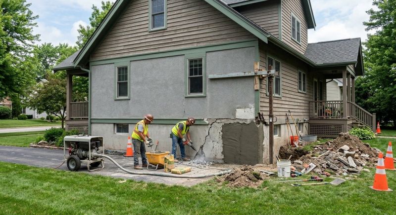 Building Foundation Repair in Fowlerville, MI