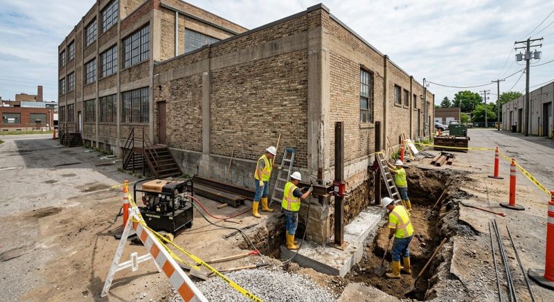 Building Foundation Repair in Milford, MI