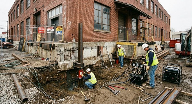 Building Foundation Repair in Ypsilanti, MI