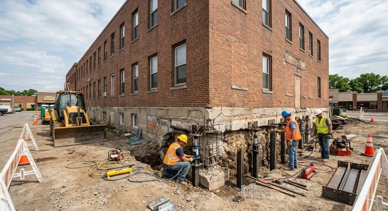 Commercial Foundation Repair in Pinckney, MI
