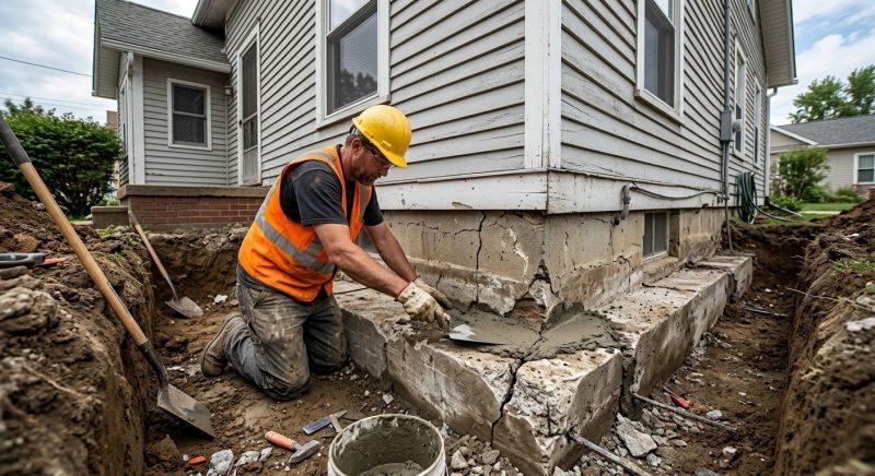 Concrete Foundation Repair in Milford, MI