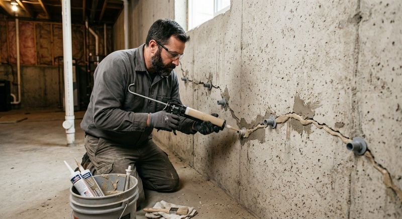 Cracked Foundation Repair in Commerce Township, MI