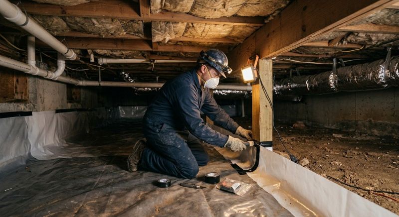 Crawl Space Leveling in Pinckney, MI