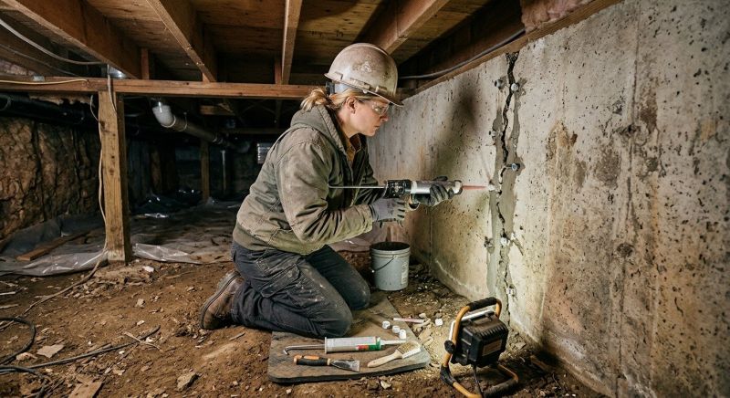 Crawlspace Foundation Repair in Chelsea, MI