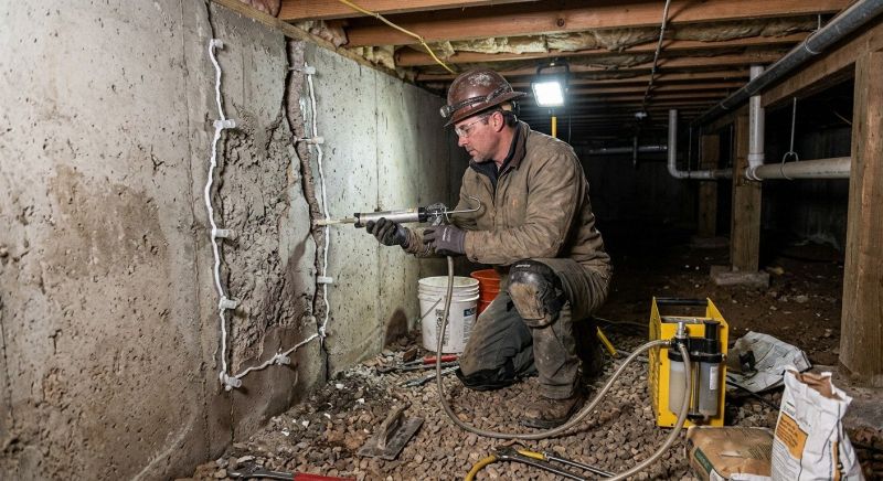 Crawlspace Foundation Repair in Pinckney, MI