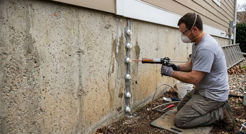 Foundation Crack Sealing in Pinckney, MI
