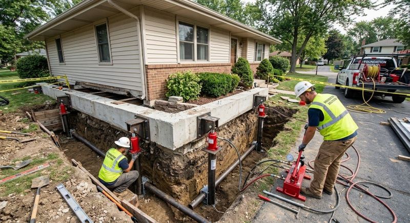 Foundation Jacking in Dexter, MI