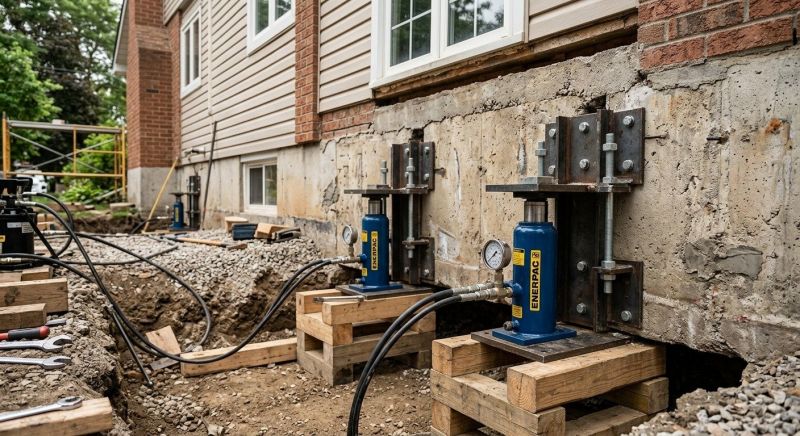 Foundation Jacking in Wixom, MI