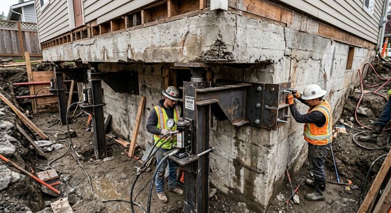 Foundation Lifting in Commerce Township, MI