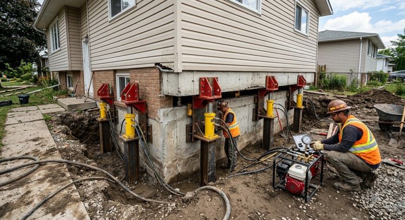 Foundation Lifting in Livingston County, MI