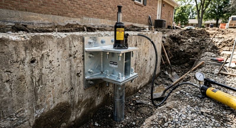Foundation Pier Leveling in Pinckney, MI