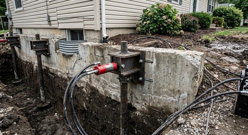 Foundation Pier Leveling in Pinckney, MI