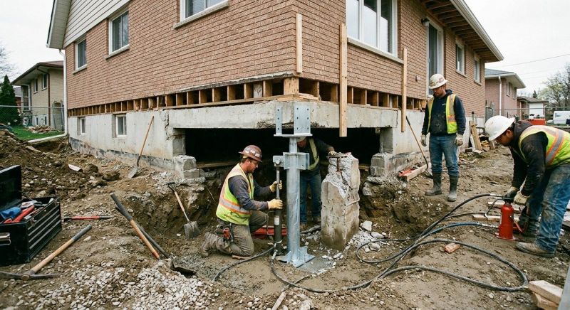 Foundation Pier Repair in Pinckney, MI