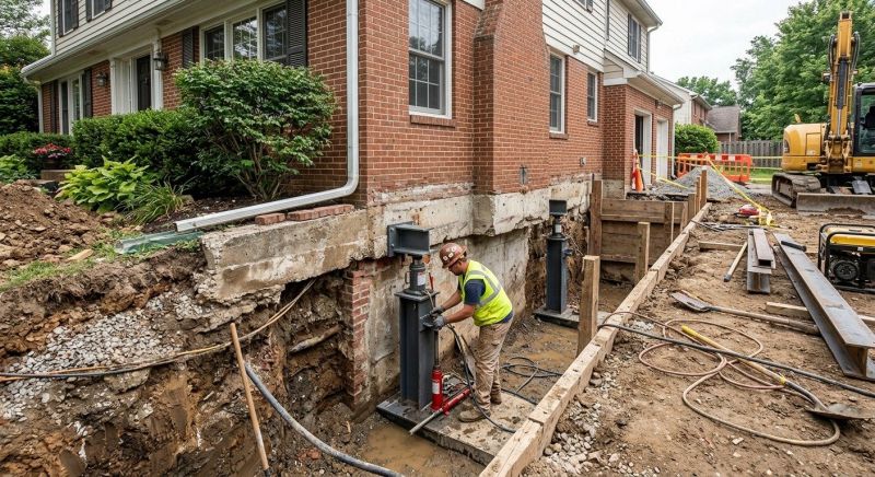 Foundation Raising in Grass Lake, MI
