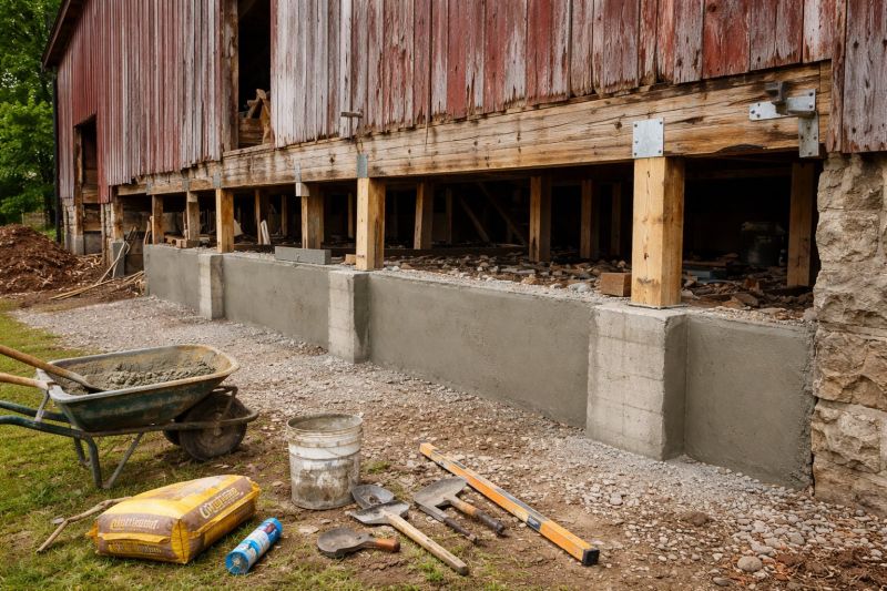 Foundation Renovation in Pinckney, MI