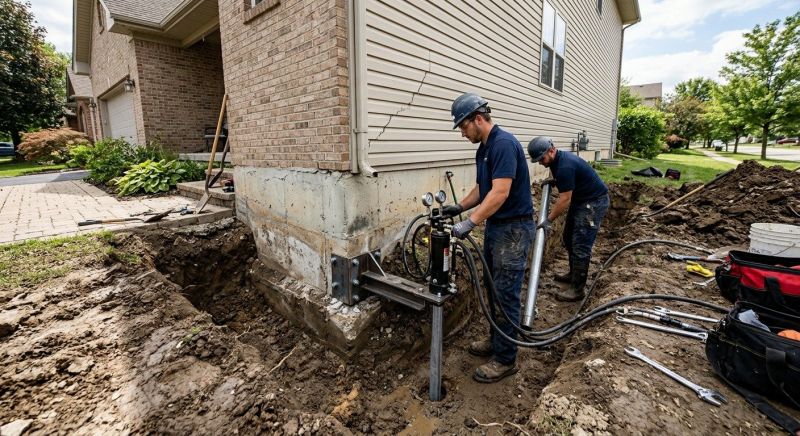 Foundation Settlement Repair in Pinckney, MI