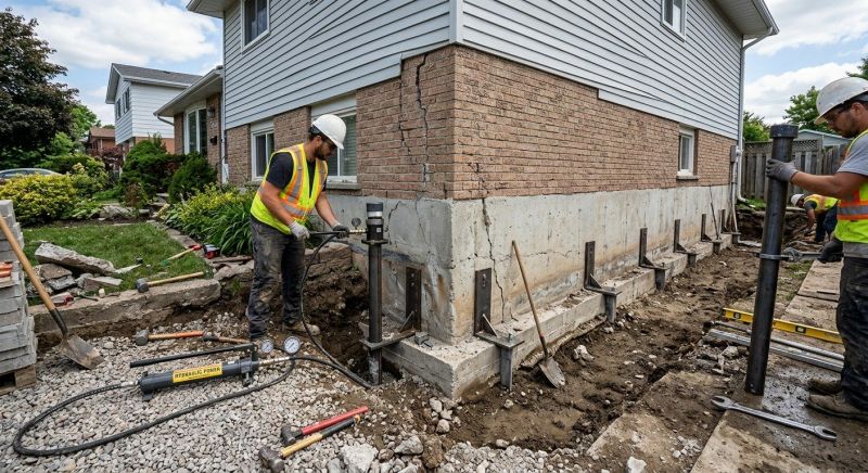 Foundation Stabilizing in Hartland, MI