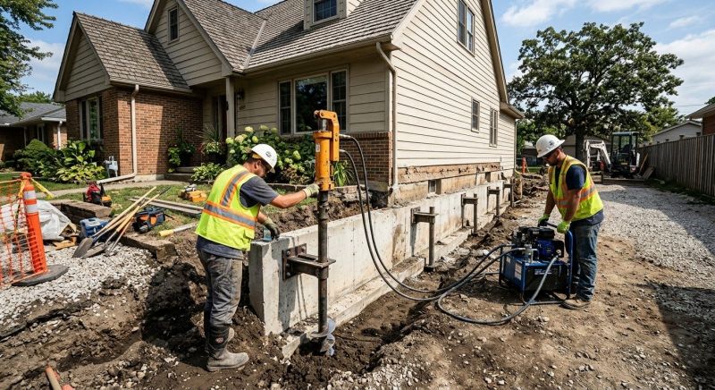 Foundation Stabilizing in Pinckney, MI