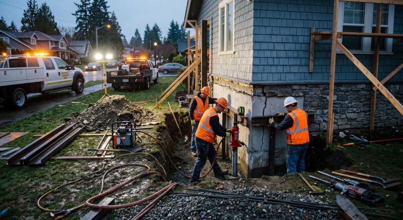 Foundation Stabilizing in Pinckney, MI