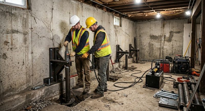 Foundation Stabilizing in Pinckney, MI