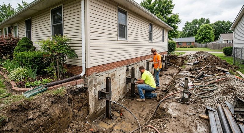 Foundation Stabilizing in Northville, MI