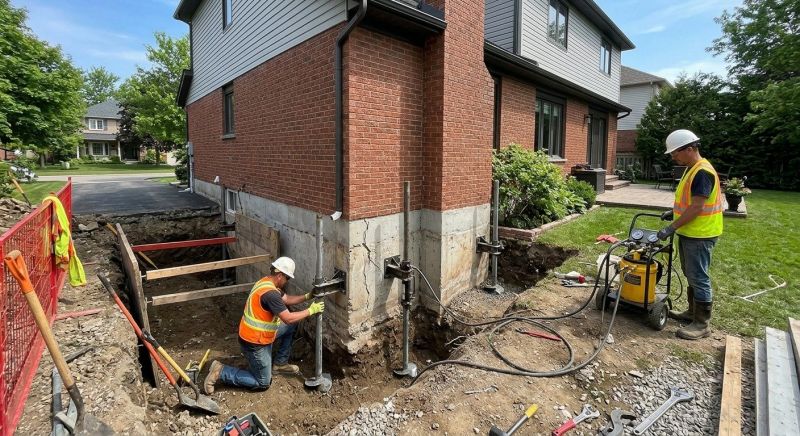 Foundation Underpinning in Pinckney, MI