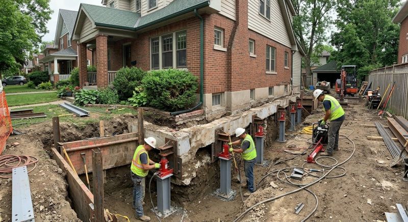 Foundation Underpinning in Pinckney, MI