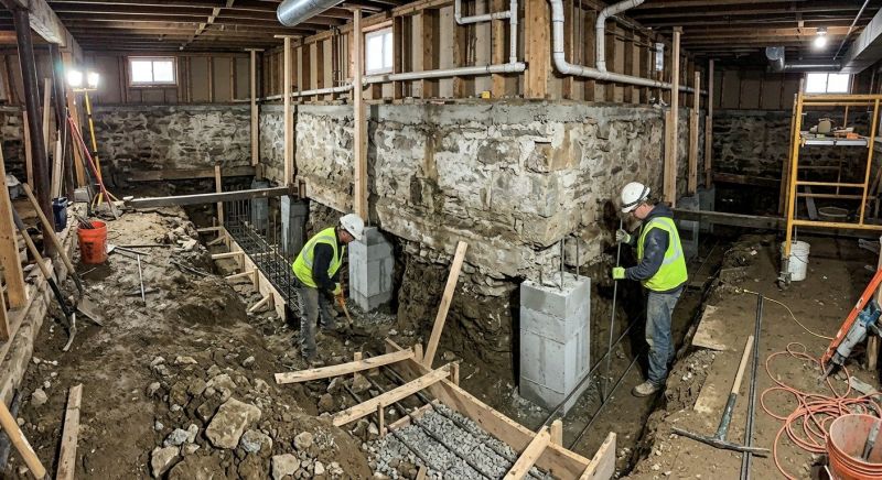Foundation Underpinning in Pinckney, MI