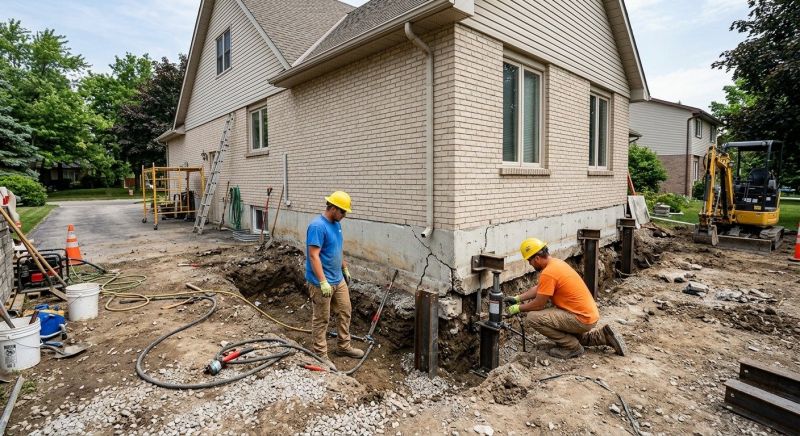 Helical Piers Installation in Pinckney, MI