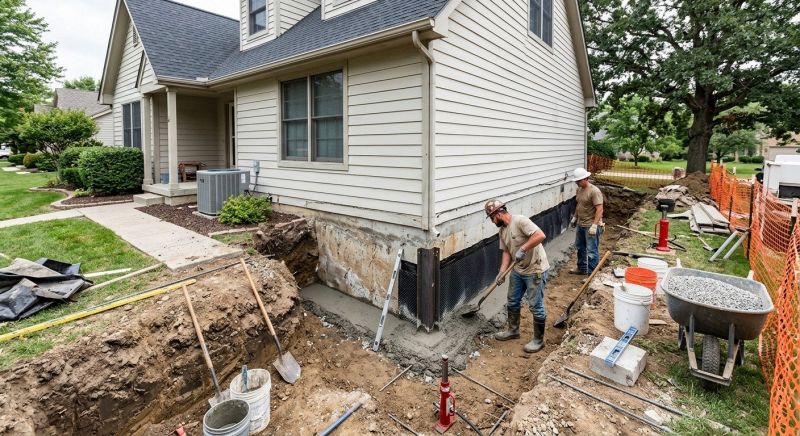 House Foundation Repair in Pinckney, MI