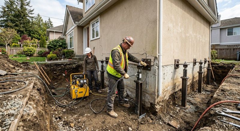 Sinking Foundation Repair in Ann Arbor, MI
