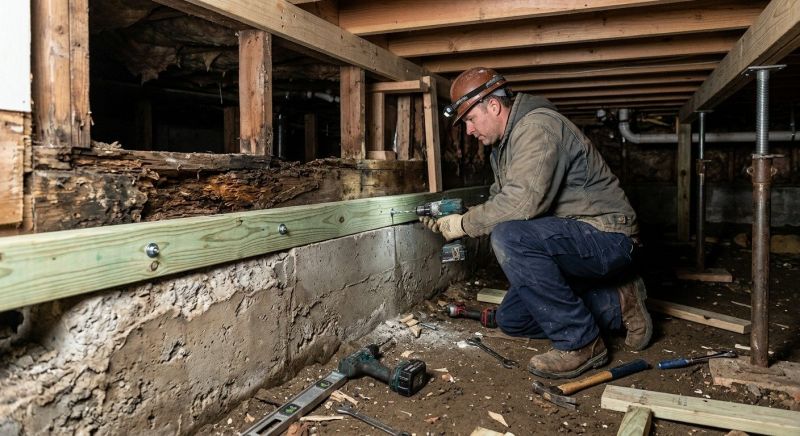 Sinking Foundation Repair in Howell, MI