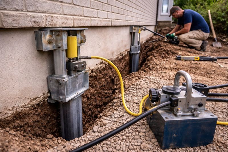 Sinking Foundation Repair in South Lyon, MI