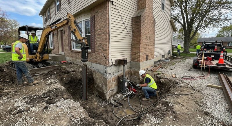 Sinking Foundation Repair in Washtenaw County, MI